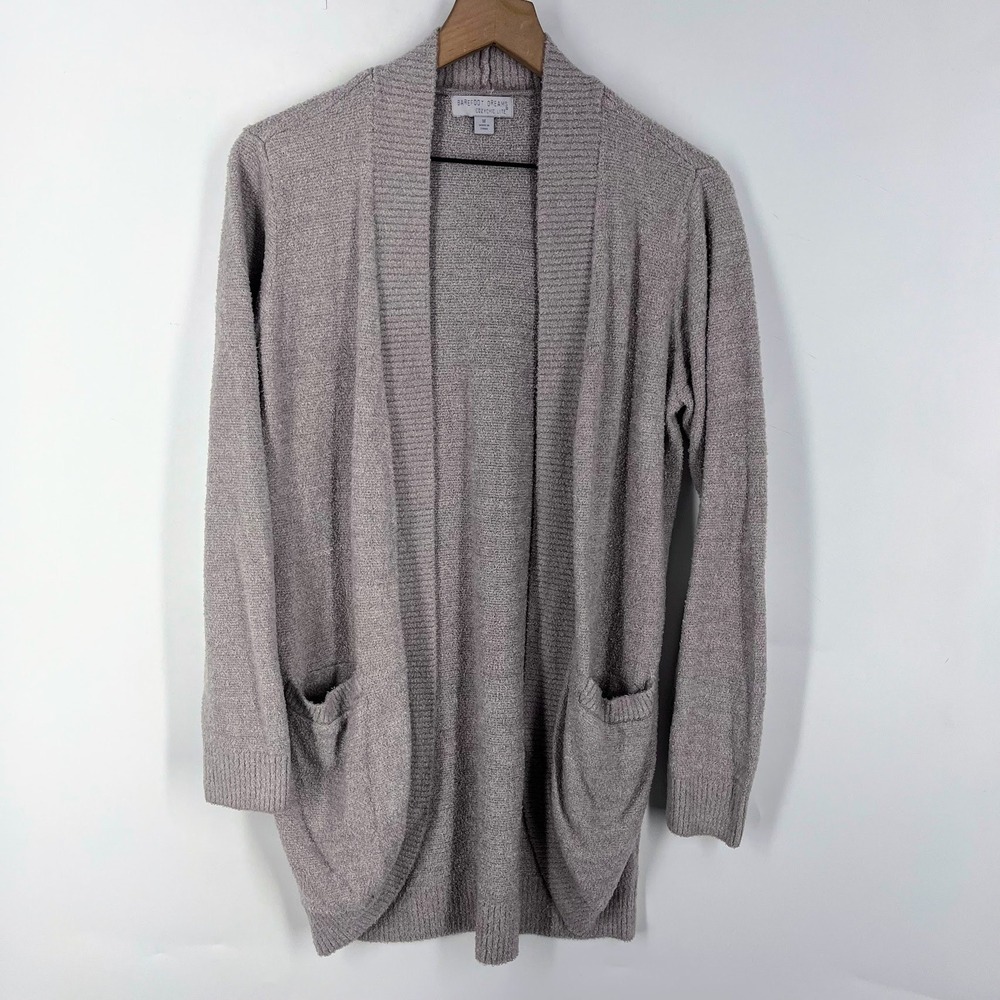 Barefoot Dreams CozyChic Lite Cardigan Open Front Shawl Sweater BDWCL21110 SZ M